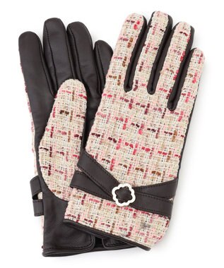 TOCCA 【タッチパネル対応】TWEED GLOVES 手袋 ピンク系