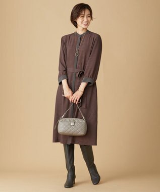 J.PRESS LADIES レザー ロングブーツ ブラウン系