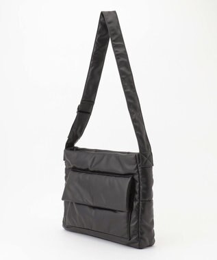 JOSEPH HOMME シンセティックソフトレザー　ワンショルダーバッグ Ｍサイズ ブラック系