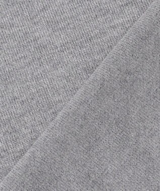 UNFILO フリルトリミング ニット グレー×エクリュ