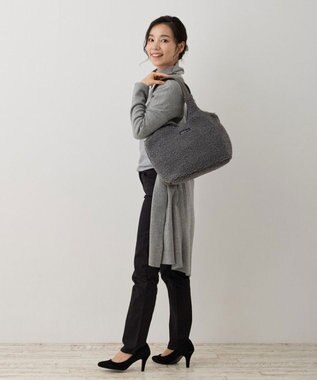 ROOTOTE 1335【肩掛け・A4サイズ収納】LT.デリ.ラウンド.ボア-A 03：グレー