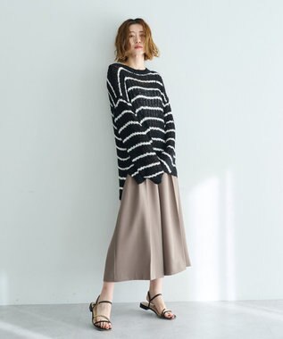 YECCA VECCA ルーズニットプルオーバー Border