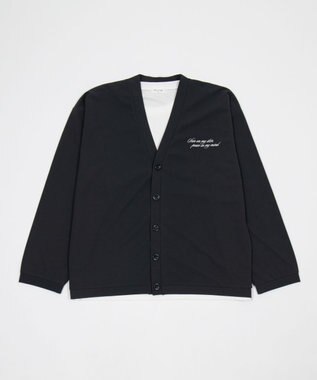 WEGO 【2点SET/ユニセックス着用ITEM】アンサンブルカーディガン（LS） ブラック中濃色