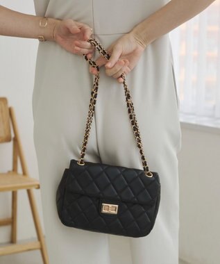  【ANGIE VINTAGE】キルティングショルダーBAG