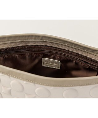 MIYABIYA 【撥水加工】La quoh with kirakaracho 南蛮七宝エンボスボンディング ショルダー 月白(グレージュ)