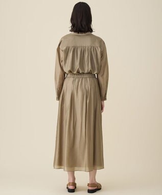 自由区 L エアリーローンプレーン スカート ベージュ