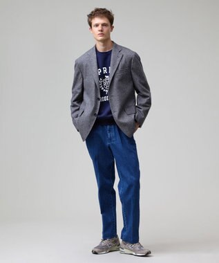 J.PRESS MEN 【J.PRESS ORIGINALS】【UNISEX】Washed Piped Stem DENIM ブルー系