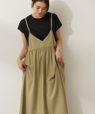AMERICAN HOLIC 前後２ＷＡＹキャミワンピース Khaki