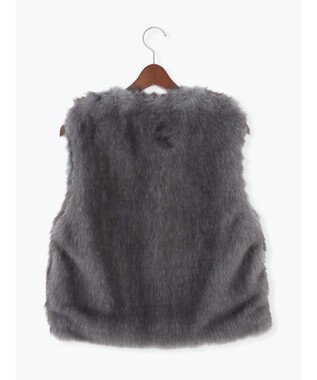 Te chichi ショートファーベスト グレー