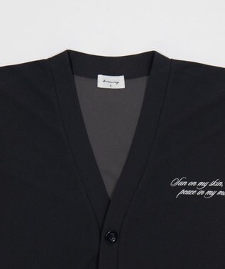 WEGO 【2点SET/ユニセックス着用ITEM】アンサンブルカーディガン（LS） ブラック中濃色