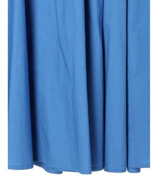 Green Parks インド綿 ボリュームポプリンスカート Blue