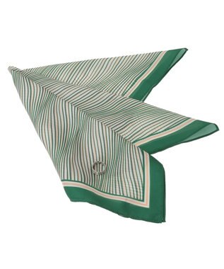 AMERICAN HOLIC 【リングSET】波ストライプ柄スカーフ Green