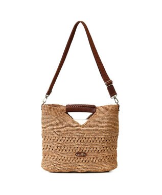 IBIZA ラフィア　2WAYバッグ エメラルドグリーン