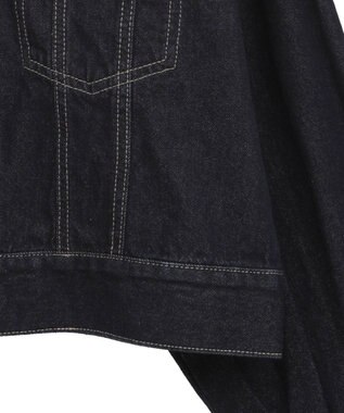 earth music&ecology ショートジップデニムジャケット Indigo