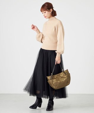 LA BAGAGERIE シャドージャカード 2WAYミニトートバッグ カーキ