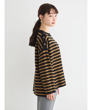 AMERICAN HOLIC バイパチショルダーボタンニットプルオーバー Black