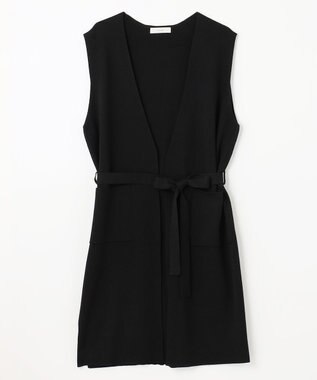 ANY マシュマロニットジレ ブラック