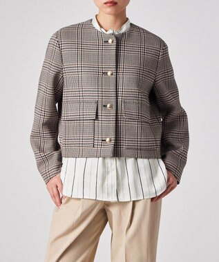 Paul Smith クラシックチェック ノーカラー ジャケット