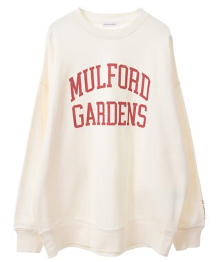 AMERICAN HOLIC カレッジロゴ裏毛プルオーバー Off White