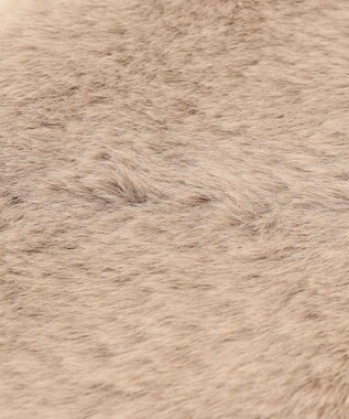 ANY SIS フェイクファー ティペット ベージュ