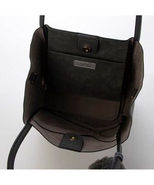 UNBILLION カシュカシュ cachecache / 通しハンドルパッチワークトート ダークグレー