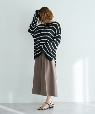 YECCA VECCA ルーズニットプルオーバー Border