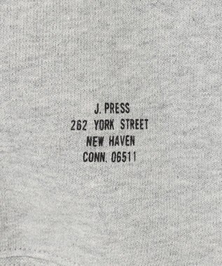J.PRESS MEN 【J.PRESS ORIGINALS】【UNISEX】Supima Recycle Cotton CREST Logo Sweat ライトグレー系