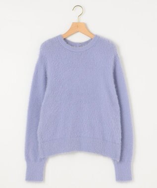 組曲 S 【前後着用可】2WAYナイロンファー ニット ふじ色系