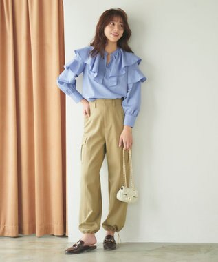 Feroux 【ONWARD CROSSET MAG掲載】パラシュートカーゴ パンツ カーキ系