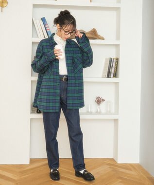 WEGO 【ユニセックス着用ITEM/SMLサイズ展開】チェックネルシャツ 柄7