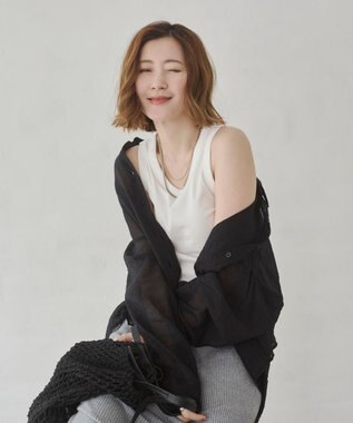 WEGO 【カップ付き】接触冷感なちゅ盛れカップインタンクトップ