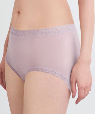 WACOAL 【ディアヒップ】 ショーツ はきこみ丈ふつう 綿混(身生地) ヒップを包みこむフィット感 やさしいはきごこち PPA111 /ワコール パープル