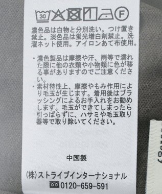 earth music&ecology 【コットン混】カットリブナロースカート Charcoal Gray