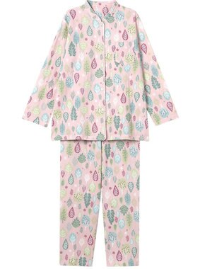 Wing パジャマ 長袖 長ズボン 綿混(本体) あったか レディース EP6012 ウイング／ワコール ピンク