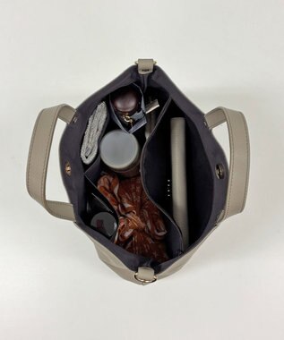 russet ソフトレザー 2WAYトートバッグ(CE-1611) GrayBeige