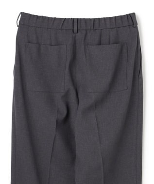 UNFILO MENS 【ストレッチ/イージーケア】WOOL TOUCH 機能美パンツ ワイド チャコール