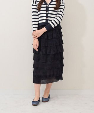 Bridget Birkin 【Bridget Birkin】ラウンドトゥバレエシューズ ネイビー雑材