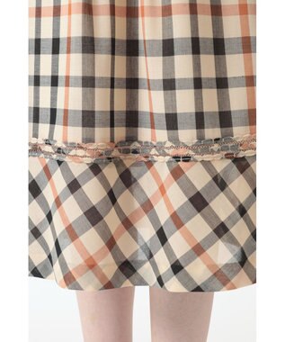 DAKS ウールボイル フレアスカート ハウスチェック