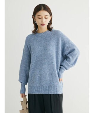 Green Parks ・Ｐｅｔｉｔ　Ｆｌｅｕｒ　ラメ＆スパンコールニット Blue