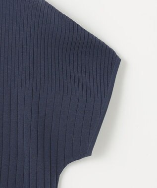 J.PRESS LADIES L 【洗える】レーヨンエリートストレッチ フレンチスリーブ ニット ブルーグレー系