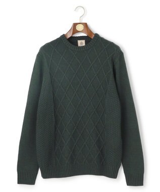 J.PRESS MEN 【WEB・一部店舗限定】ケーブルクルーネック ニット