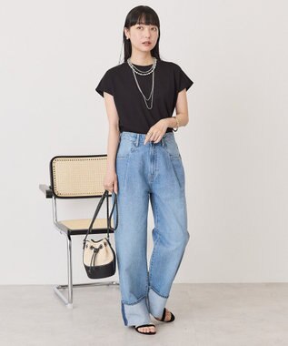 AMERICAN HOLIC 【先行予約】【抗菌防臭】フレンチスリーブプルオーバー Black
