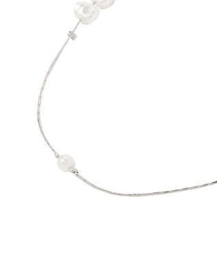 YECCA VECCA パールMIXロングネックレス Silver