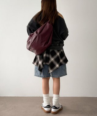 WEGO 【ユニセックス着用ITEM】タックポケットBIGショルダー ワイン