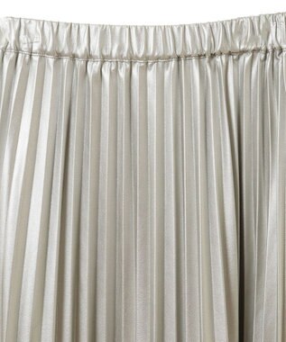 AMERICAN HOLIC フェイクレザープリーツスカート Silver