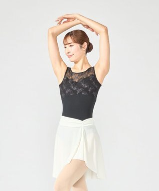 Chacott ノースリーブレオタード ブラック