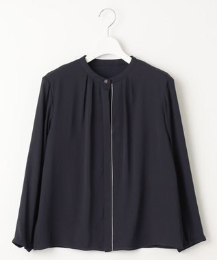 J.PRESS LADIES ジョーゼット カットソー ネイビー系