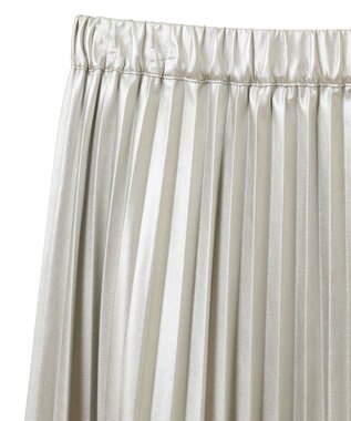 AMERICAN HOLIC フェイクレザープリーツスカート Silver