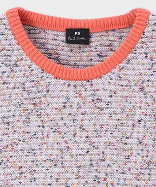 Paul Smith コントラストカラー ニットベスト ライラック