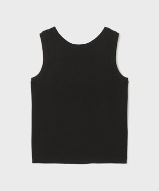 GRACE CONTINENTAL Uネックリブニットトップ ブラック